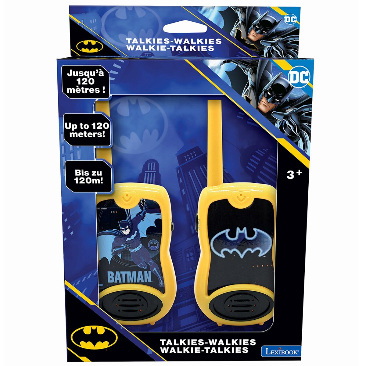 Batman Set Walkie Talkies Lexibook raza de transmisie 120 m
