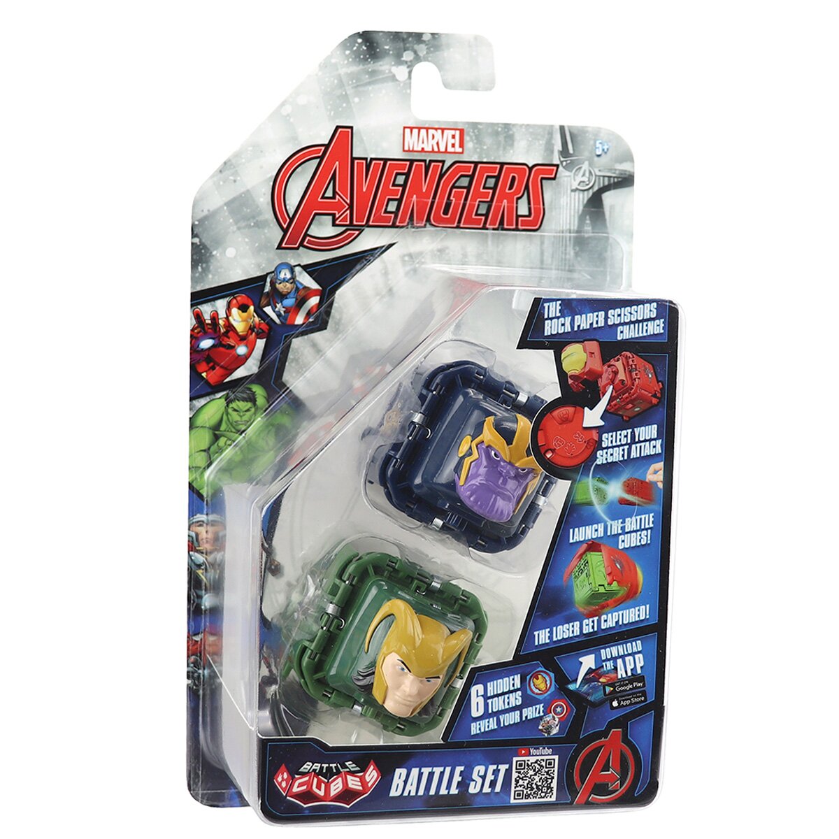 Battle Cubes Set 2 figurine de lupta Avengers Thanos vs Loki