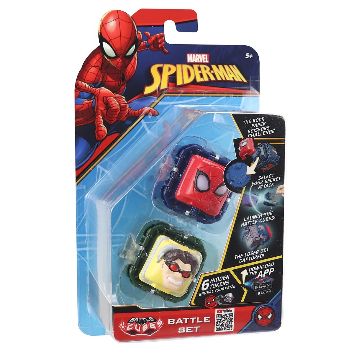Battle Cubes Set 2 figurine de lupta Spiderman Dr Octopus vs Gold Spider