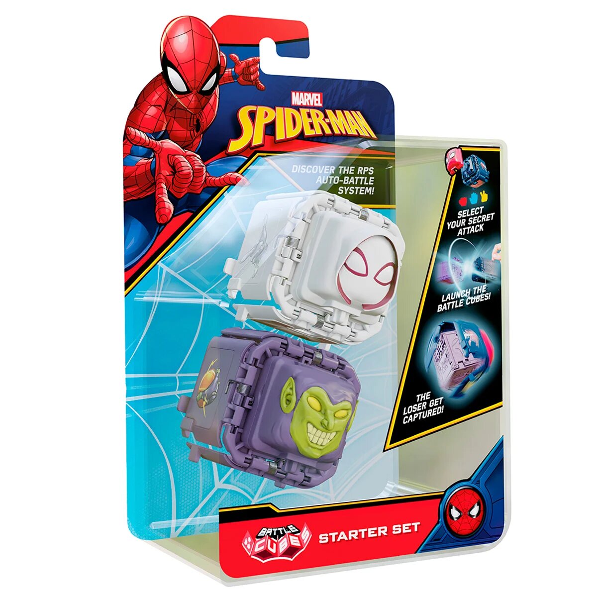 Battle Cubes Set 2 figurine de lupta Spiderman Gwen vs Green Goblin