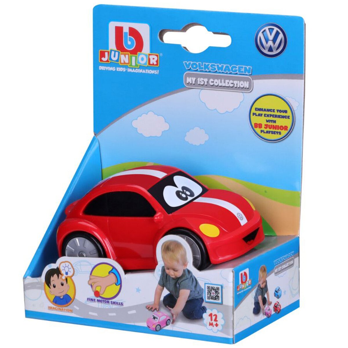 Bburago Junior Prima mea masina de colectie Bburago Volkskwagen Rosu
