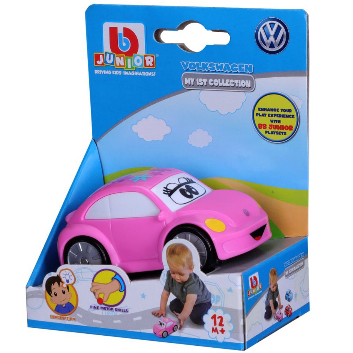 Bburago Junior Prima mea masina de colectie Bburago Volkskwagen Roz