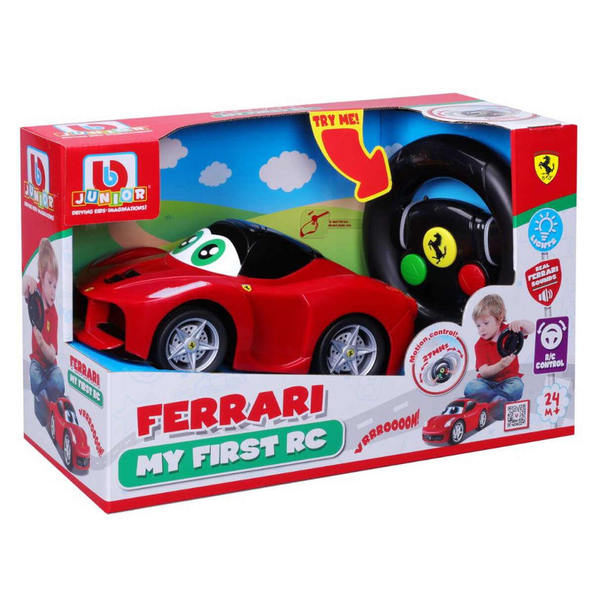 Bburago Junior Primul meu Ferrari cu telecomanda Bburago
