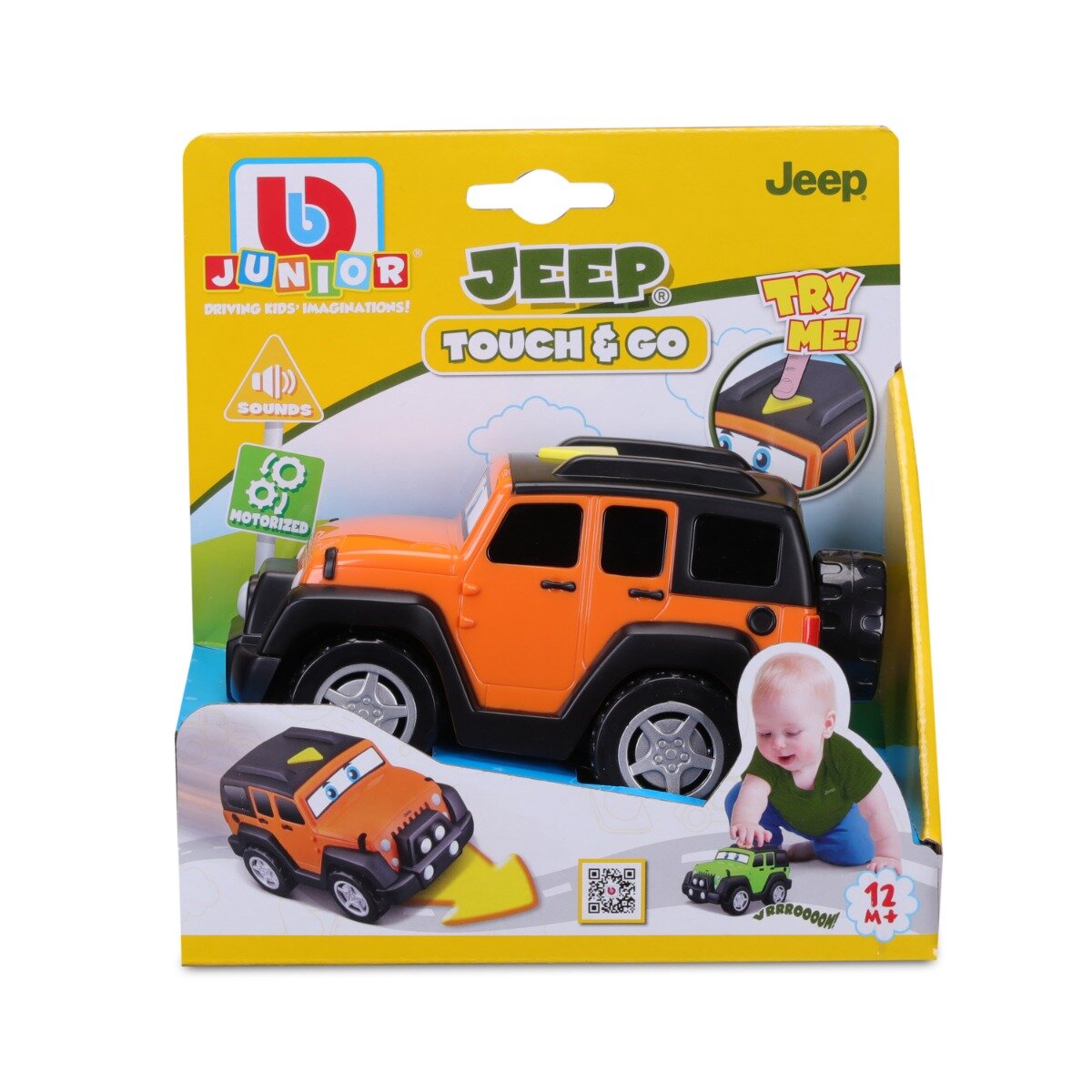 Bburago Junior Primul meu Jeep Touch And Go Bburago Portocaliu