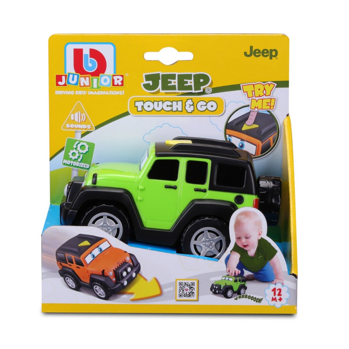 Bburago Junior Primul meu Jeep Touch And Go Bburago Verde