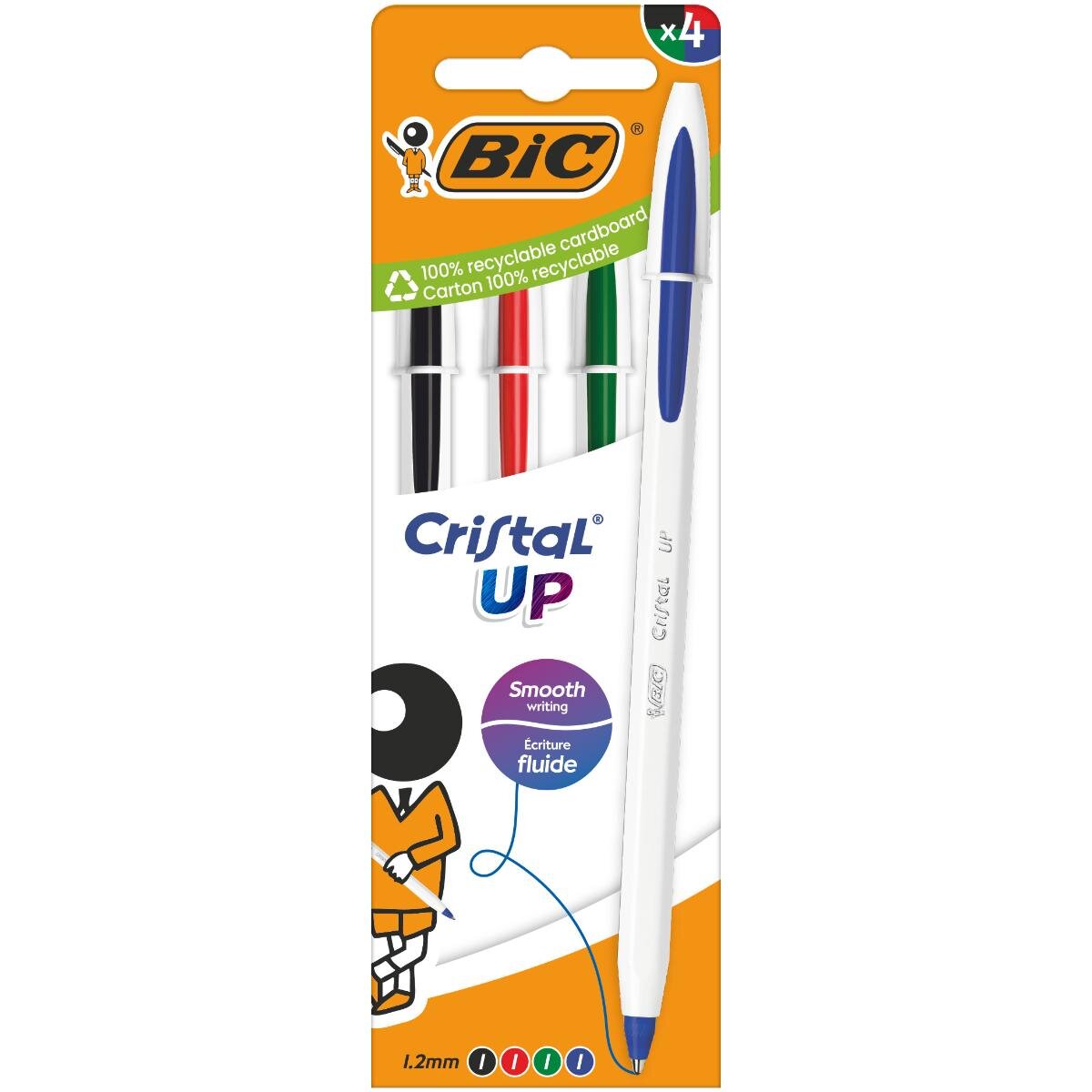 Bic Set 4 pixuri Cristal Up 16 mm