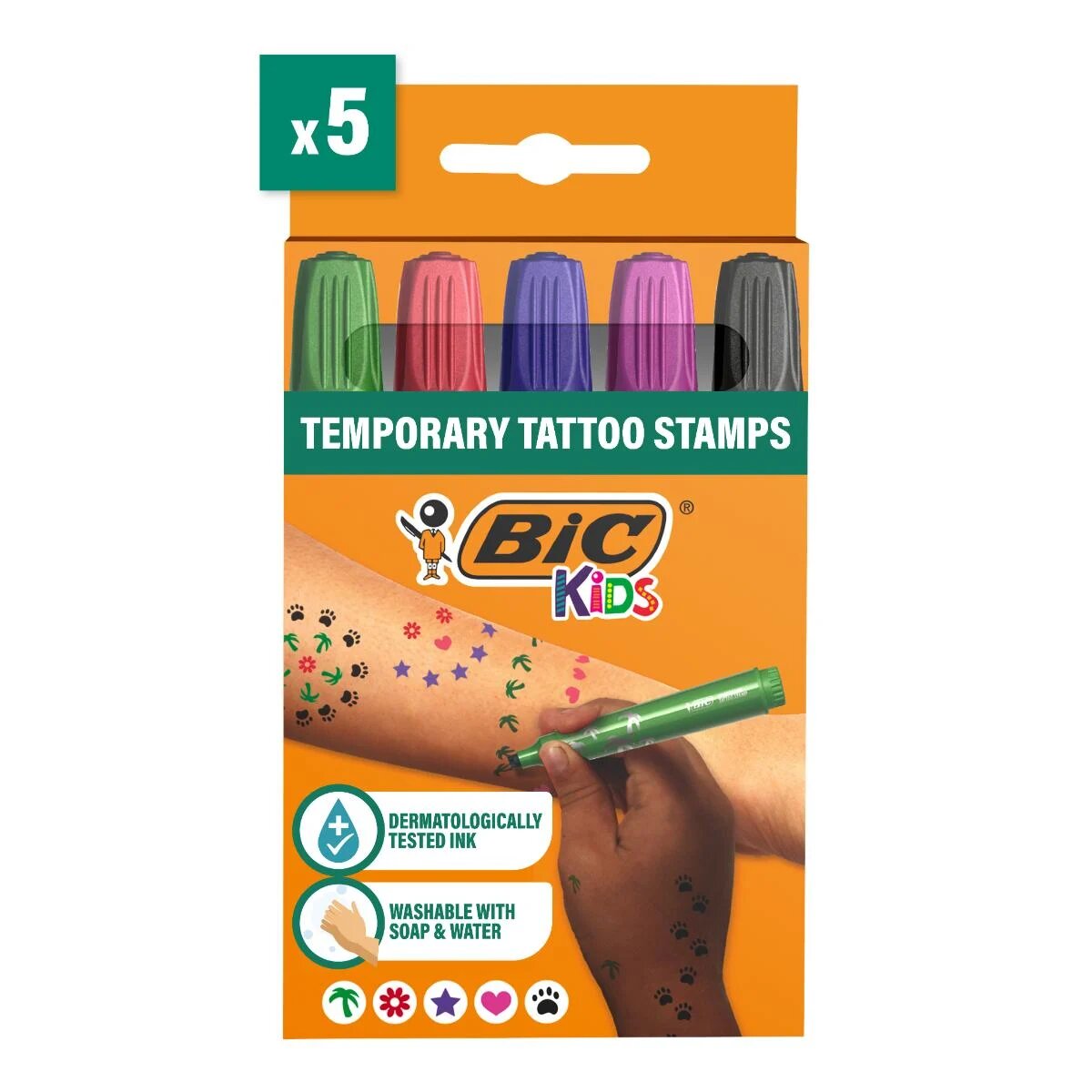 Bic Set 5 stampile pentru tatuaje temporare Kids