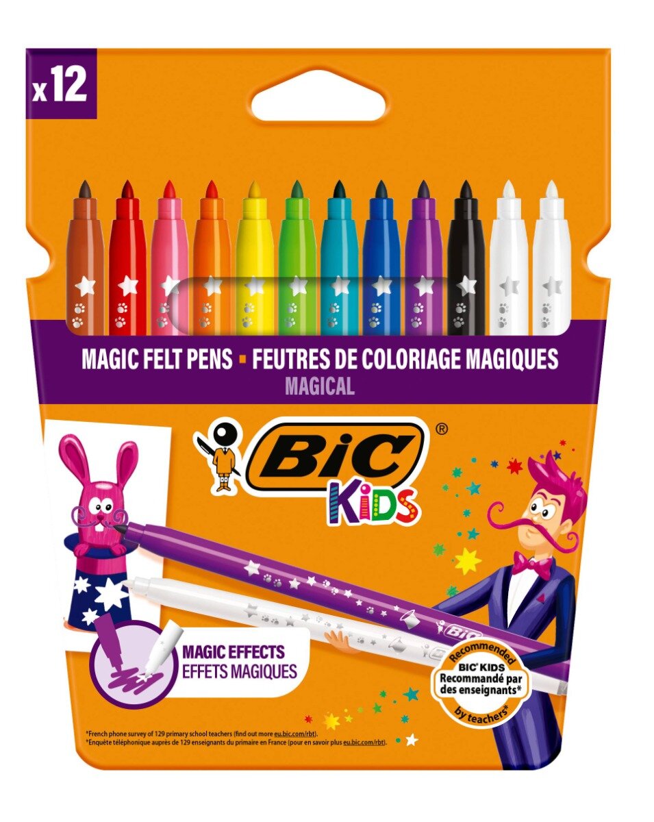 Bic Set carioci multicolore si radiera Colour Erase P12