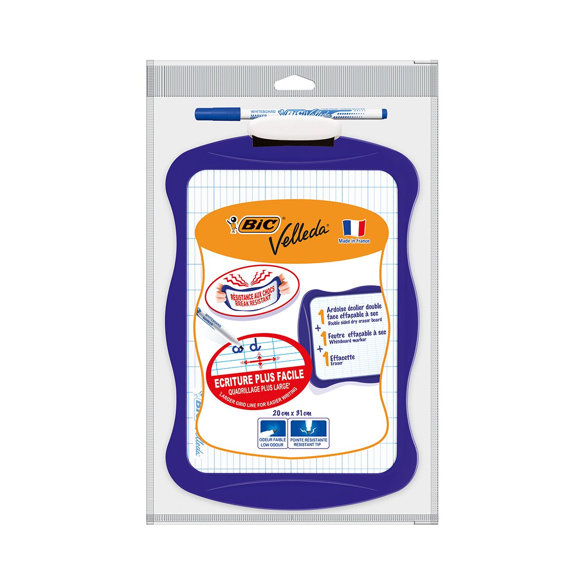 Bic Tabla de scris Velleda 20 x 31 cm Albastru