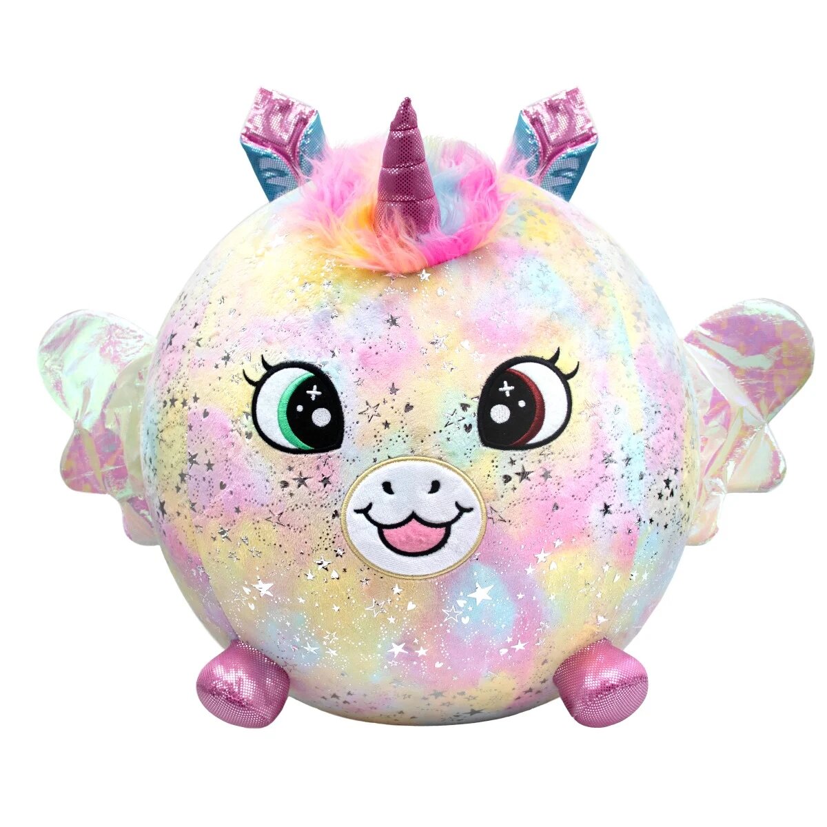 Biggies Jucarie de plus gonflabila Shiny Corns Unicorn Rainbow