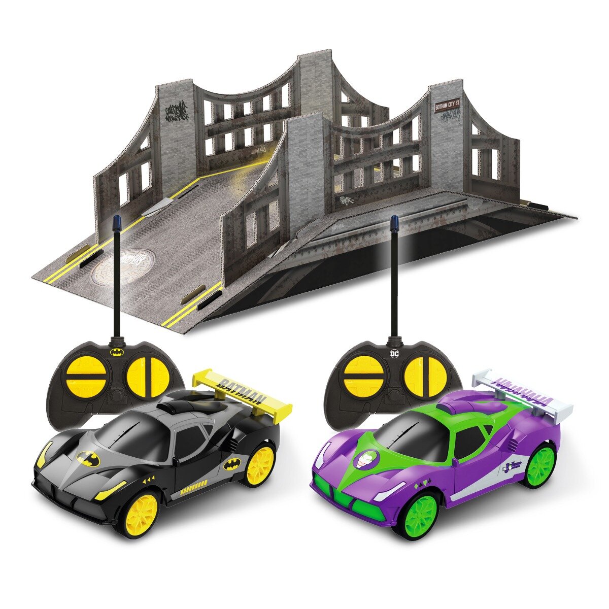 Bladez Set 2 masinute cu telecomanda Batman vs Joker