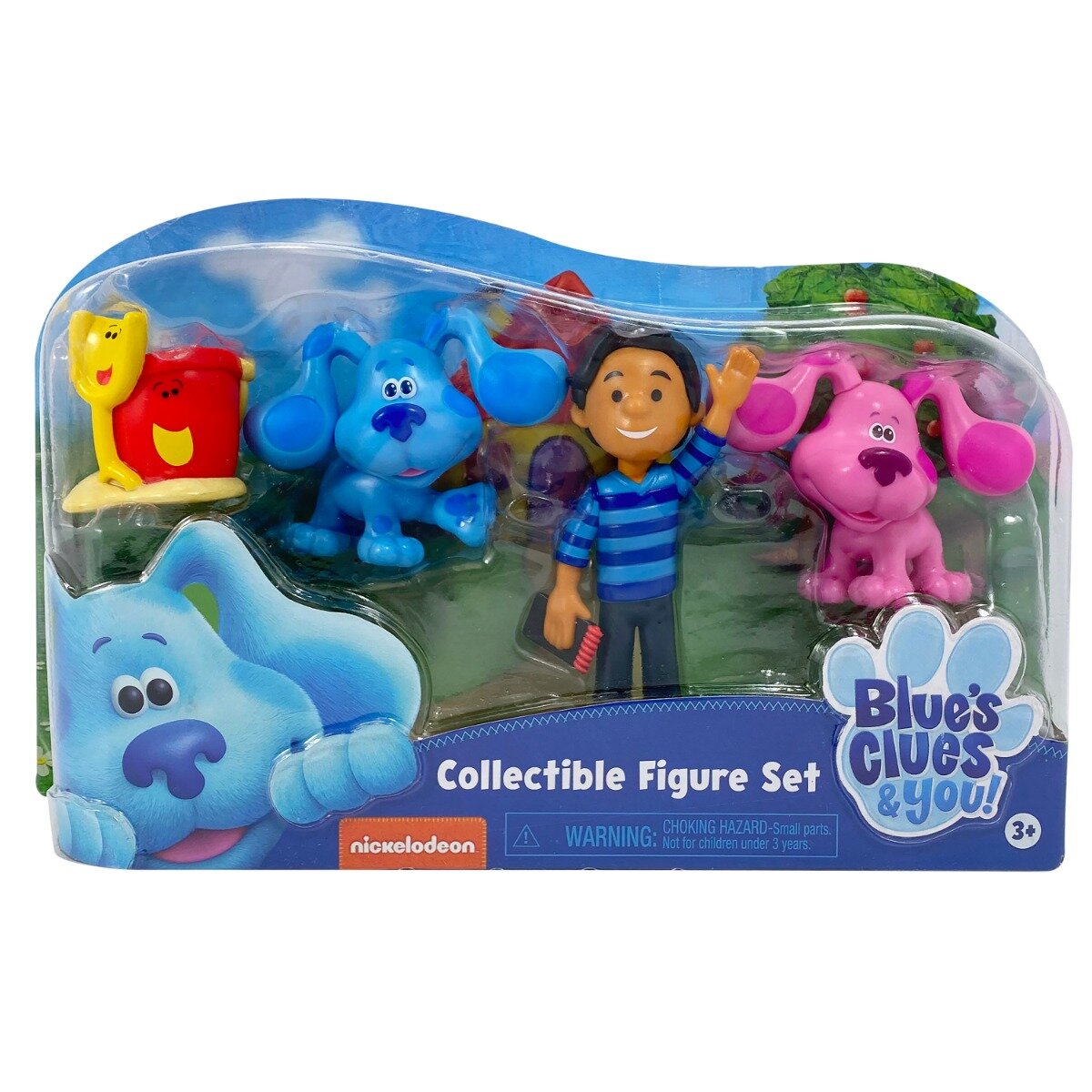 Blues Clues Set 4 figurine and You Blue Magenta Josh si Shovel and Pail