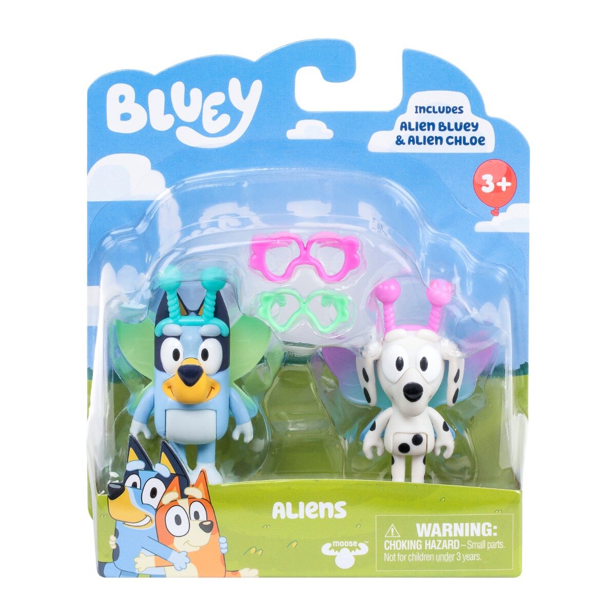 Bluey Set 2 figurine si Chloe Aliens