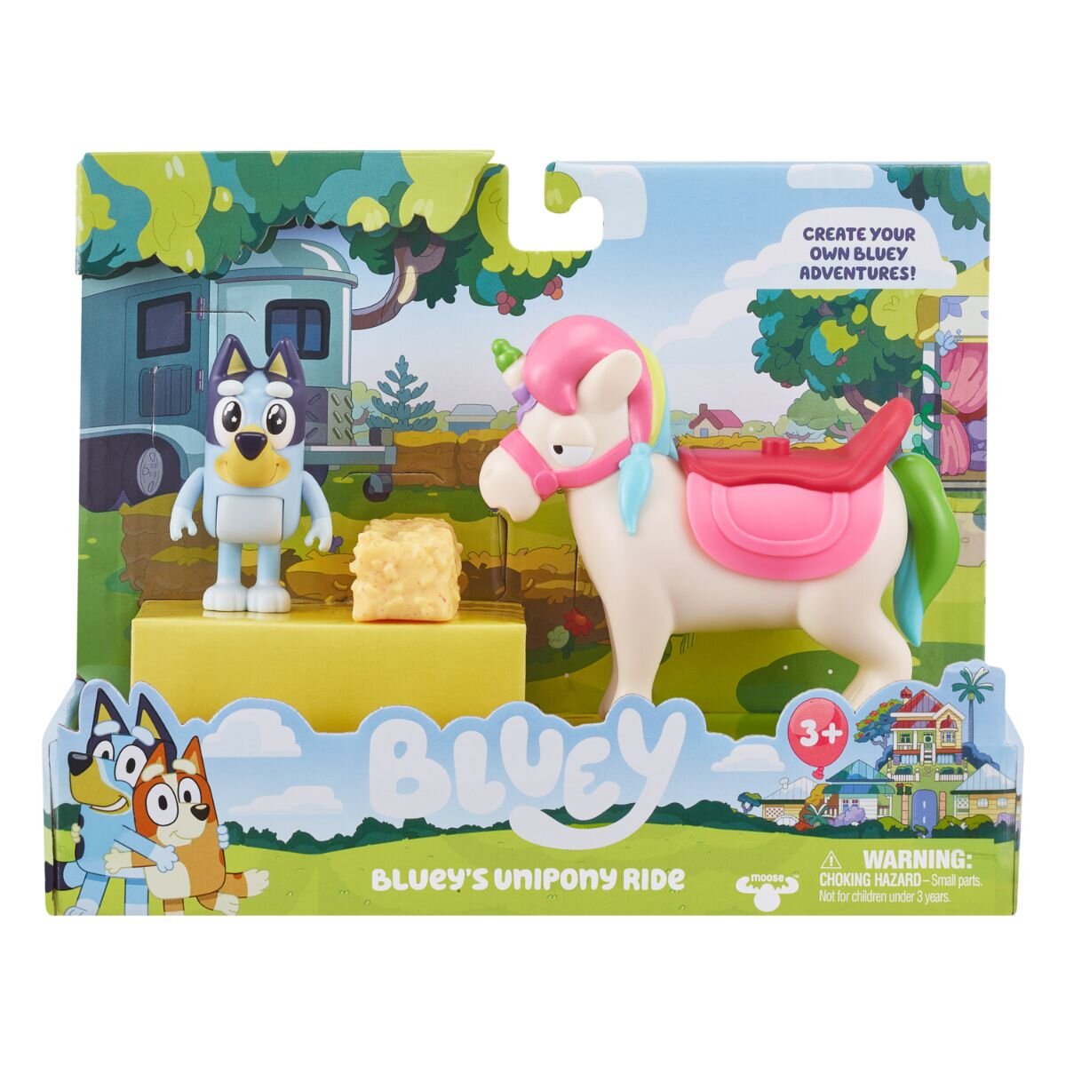 Bluey Set 2 figurine Unipony Ride
