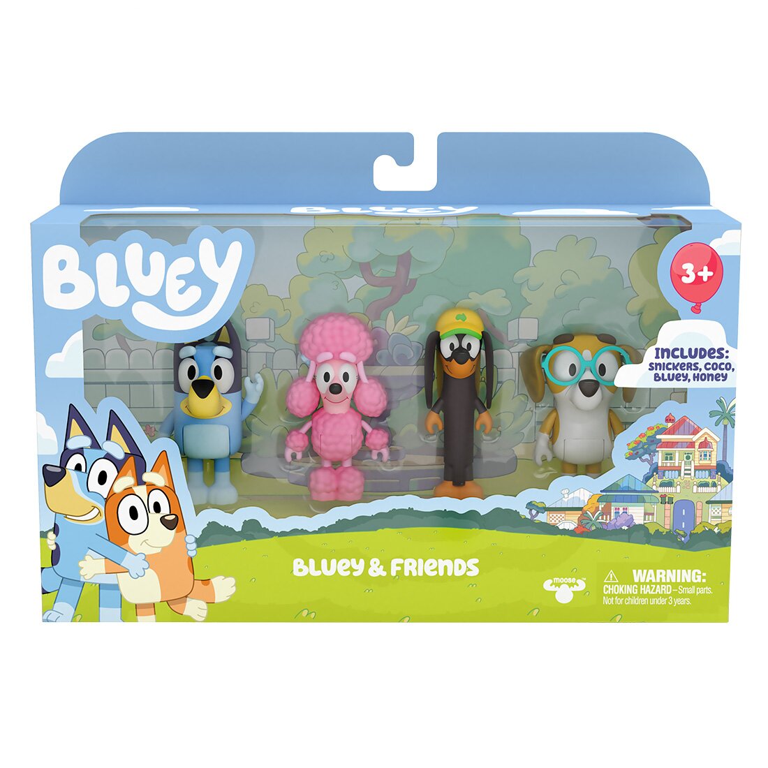 Bluey Set 4 figurine Snickers Honey si Coco