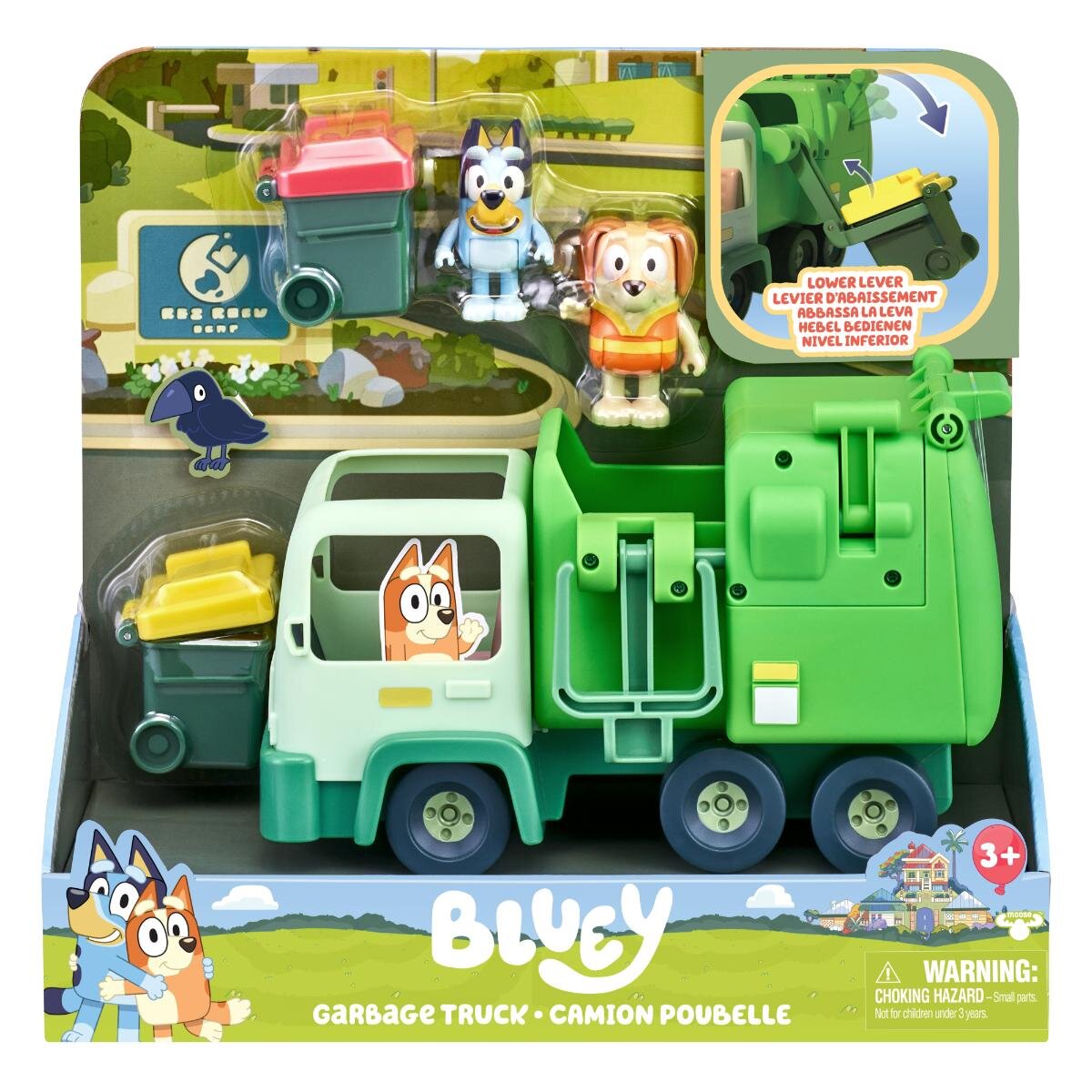 Bluey Set de joaca cu 2 figurine Garbage Truck