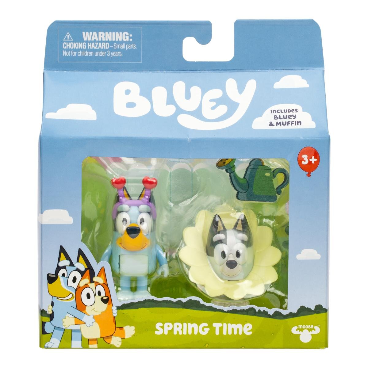 Bluey Set de joaca cu 2 figurine Spring Time si Muffin