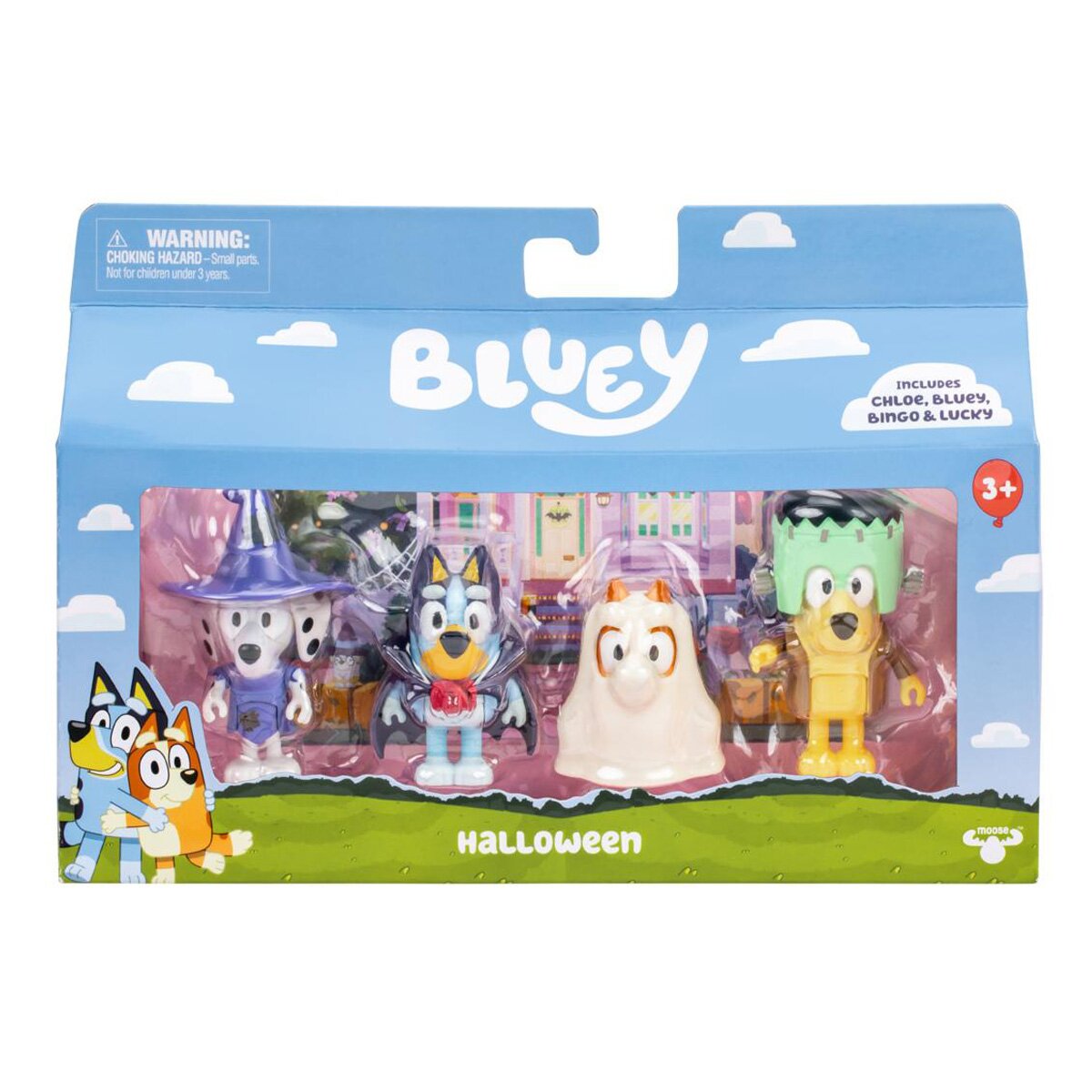 Bluey Set de joaca cu 4 figurine Halloween