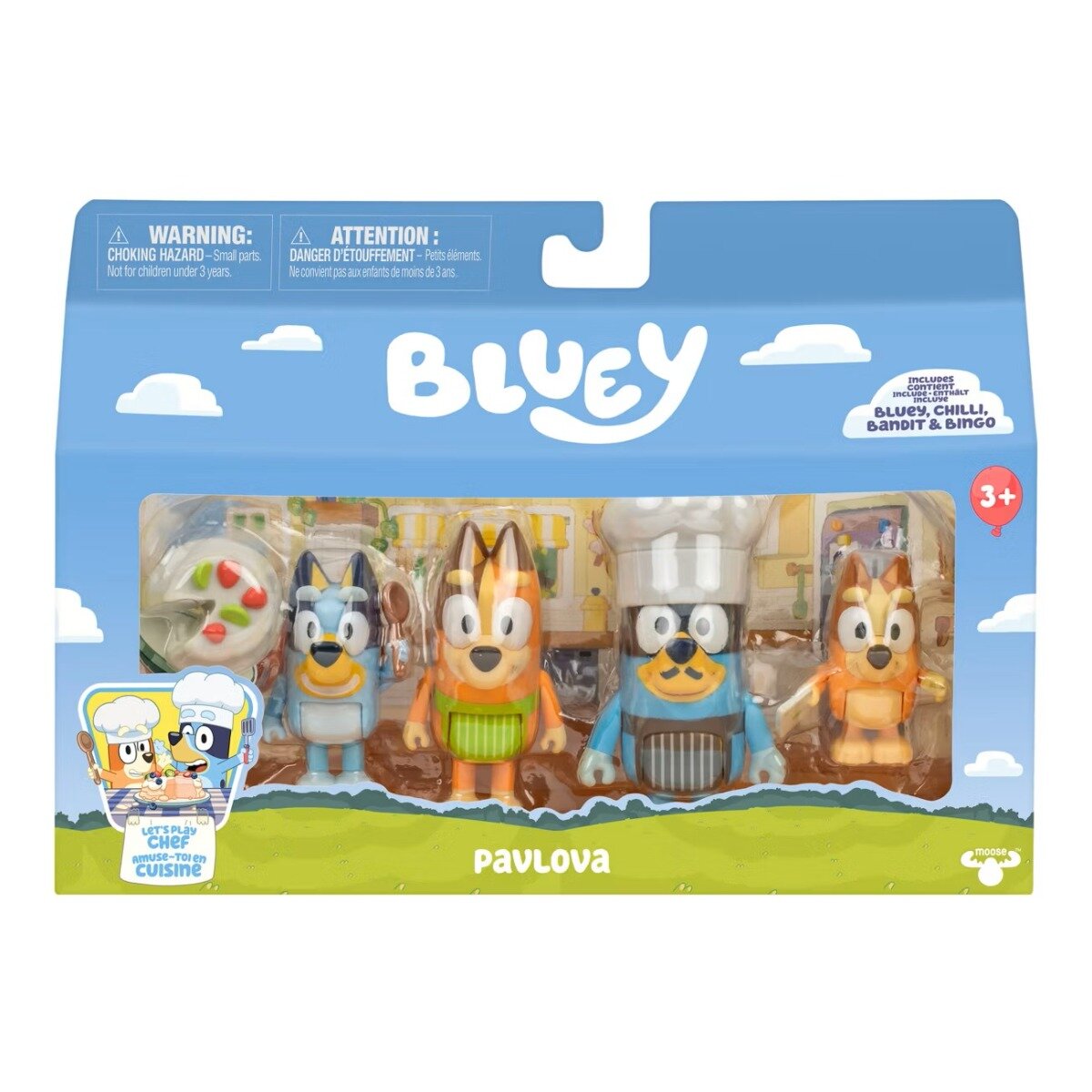 Bluey Set de joaca cu 4 figurine Pavlova