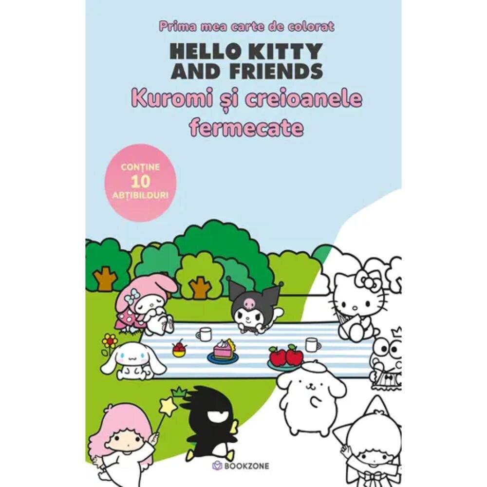 Bookzone Prima mea carte de colorat Hello Kitty and Friends Kuromi si creioanele fermecate