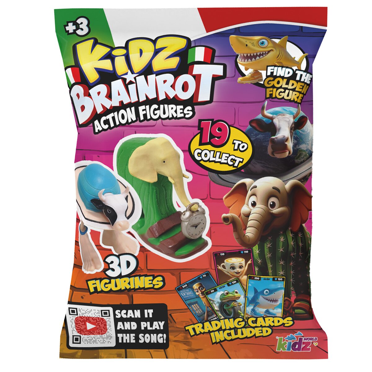 BrainRot Figurina surpriza 3D si carduri de colectie Kidz 12.5 cm