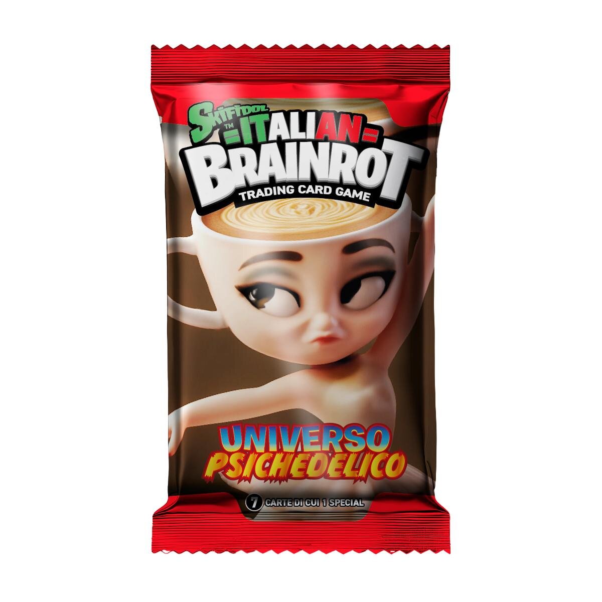 BrainRot Set 7 cartonase de colectie Seria Alpha Universo Psichedelico