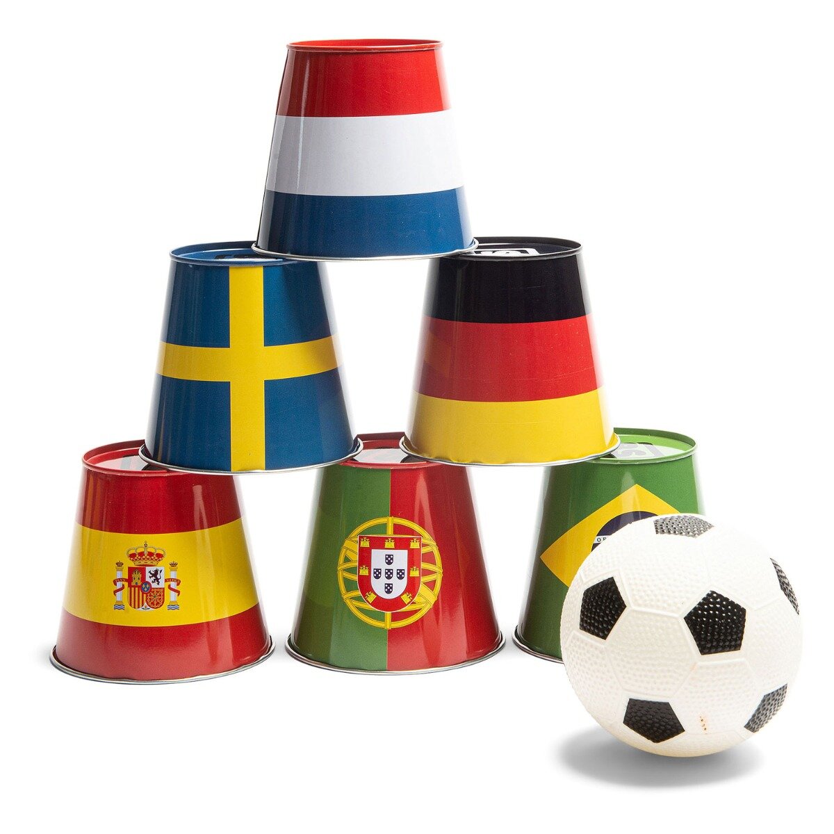 BS Toys Fotbal cu conserve joc de tras la tinta