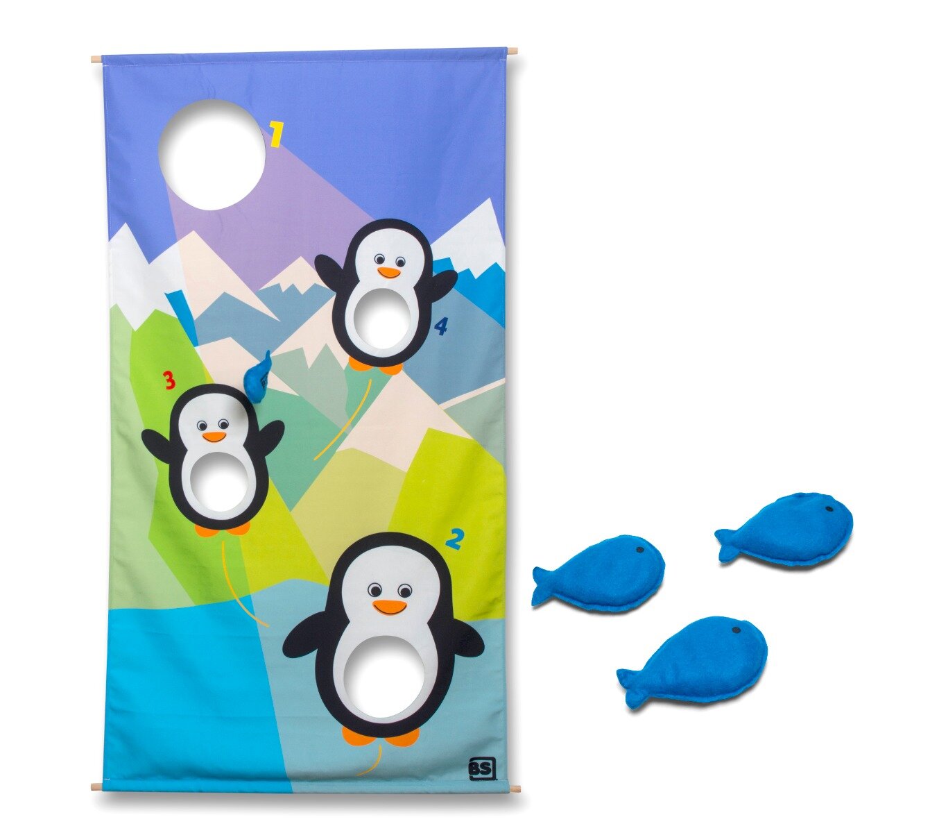 BS Toys Hraneste pinguinii joc de aruncare la tinta