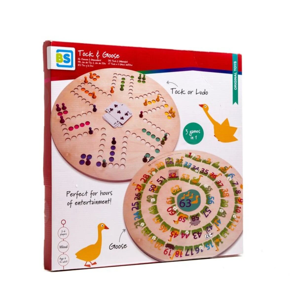 BS Toys Joc 3 in 1 Goose Tock si Ludo