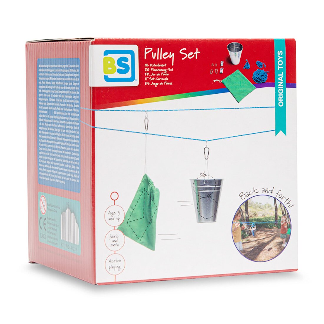 BS Toys Joc cu scripeti si galetusa Pulley Set