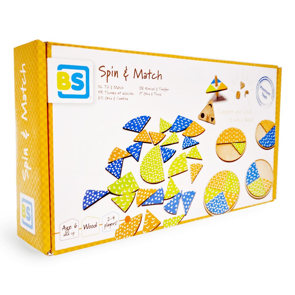 BS Toys Joc cu spinnere Roteste si potriveste