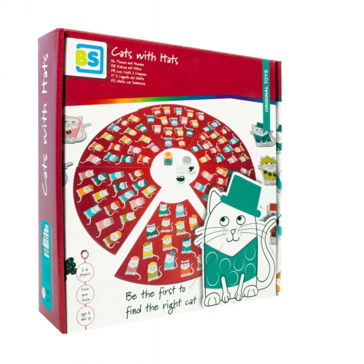 BS Toys Joc de atentie Pisici cu palarii
