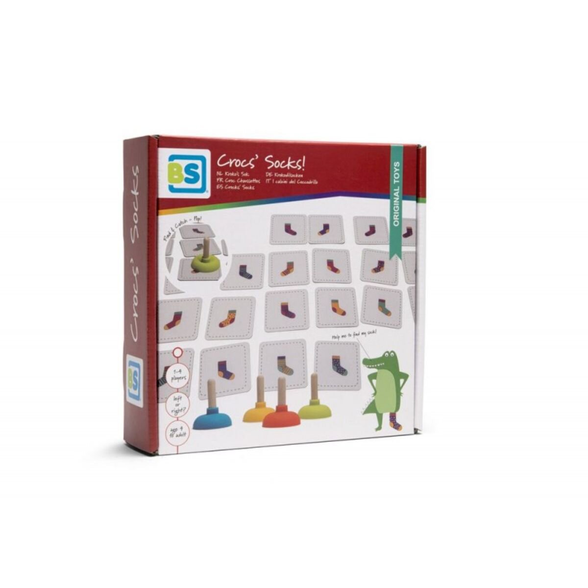 BS Toys Joc de atentie Sosetele crocodilului