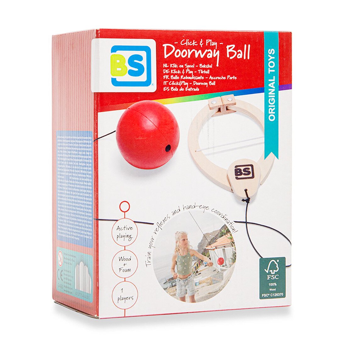 BS Toys Joc de coordonare si precizie Minge pentru usa