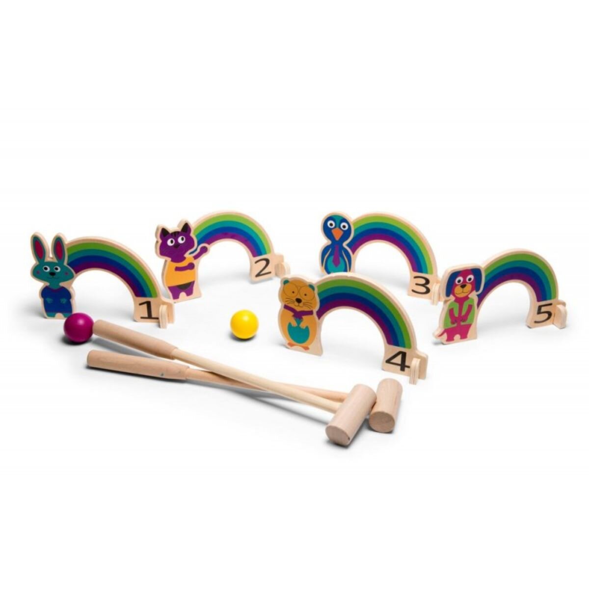 BS Toys Joc de cricket Curcubeu