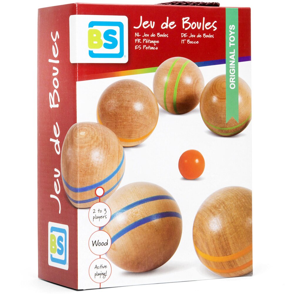 BS Toys Joc de indemanare cu bile din lemn Petanque