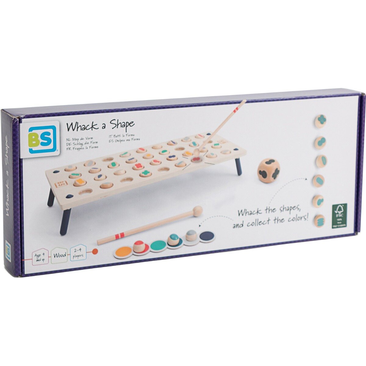 BS Toys Joc de viteza si asociere Nimereste formele