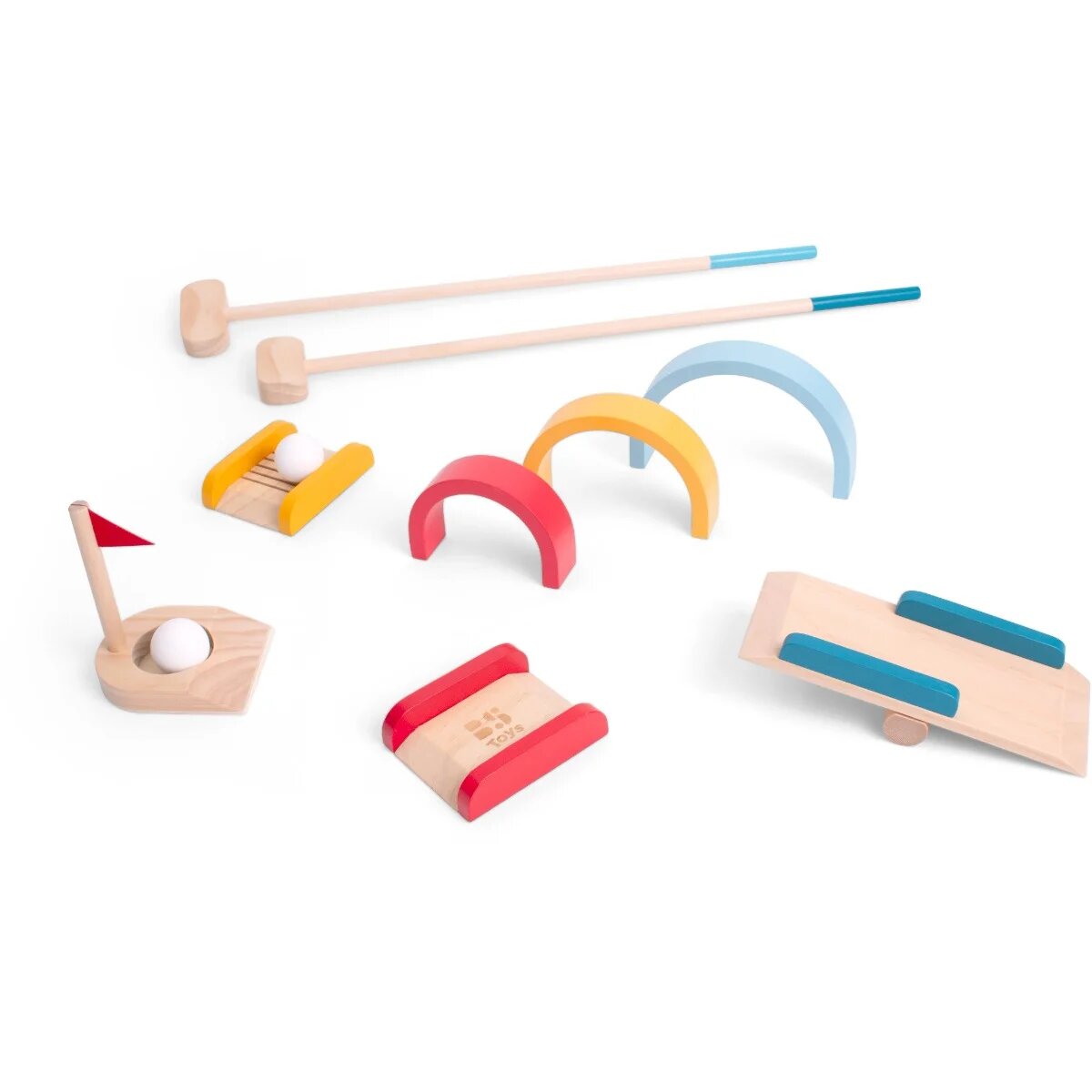 BS Toys Set de golf din lemn