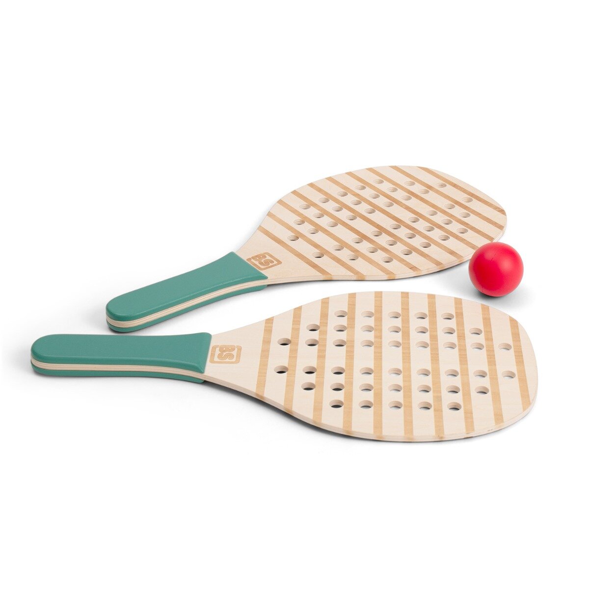 BS Toys Set de tenis cu rachete din lemn