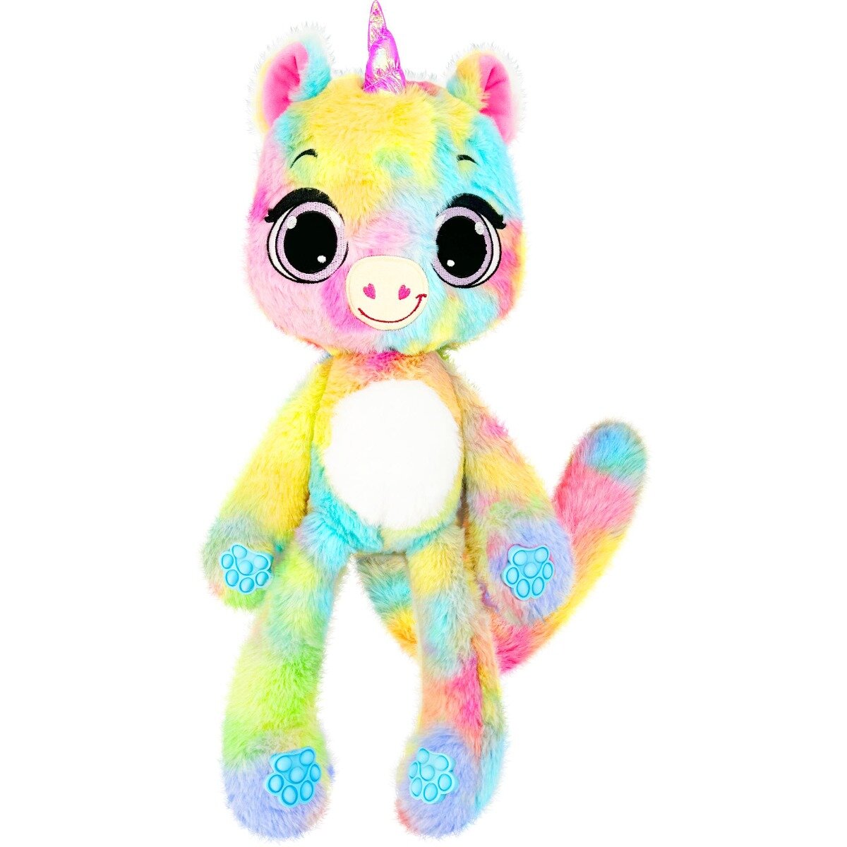 Bubble Pops Jucarie de plus parfumata S1 Raspberry Burst Unicorn 34 cm