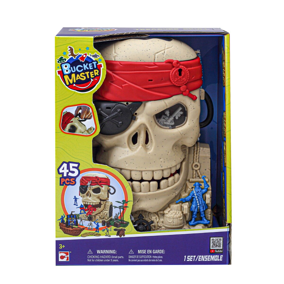Bucket Master Set de joaca Comoara din craniu 45 piese