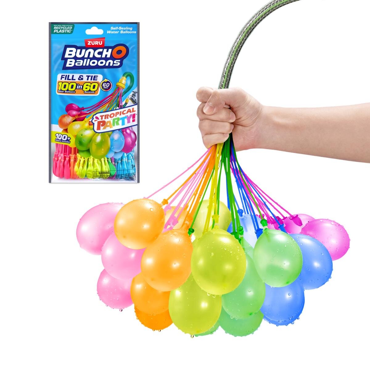 Bunch O Balloons Set 100 baloane cu apa Tropical Party
