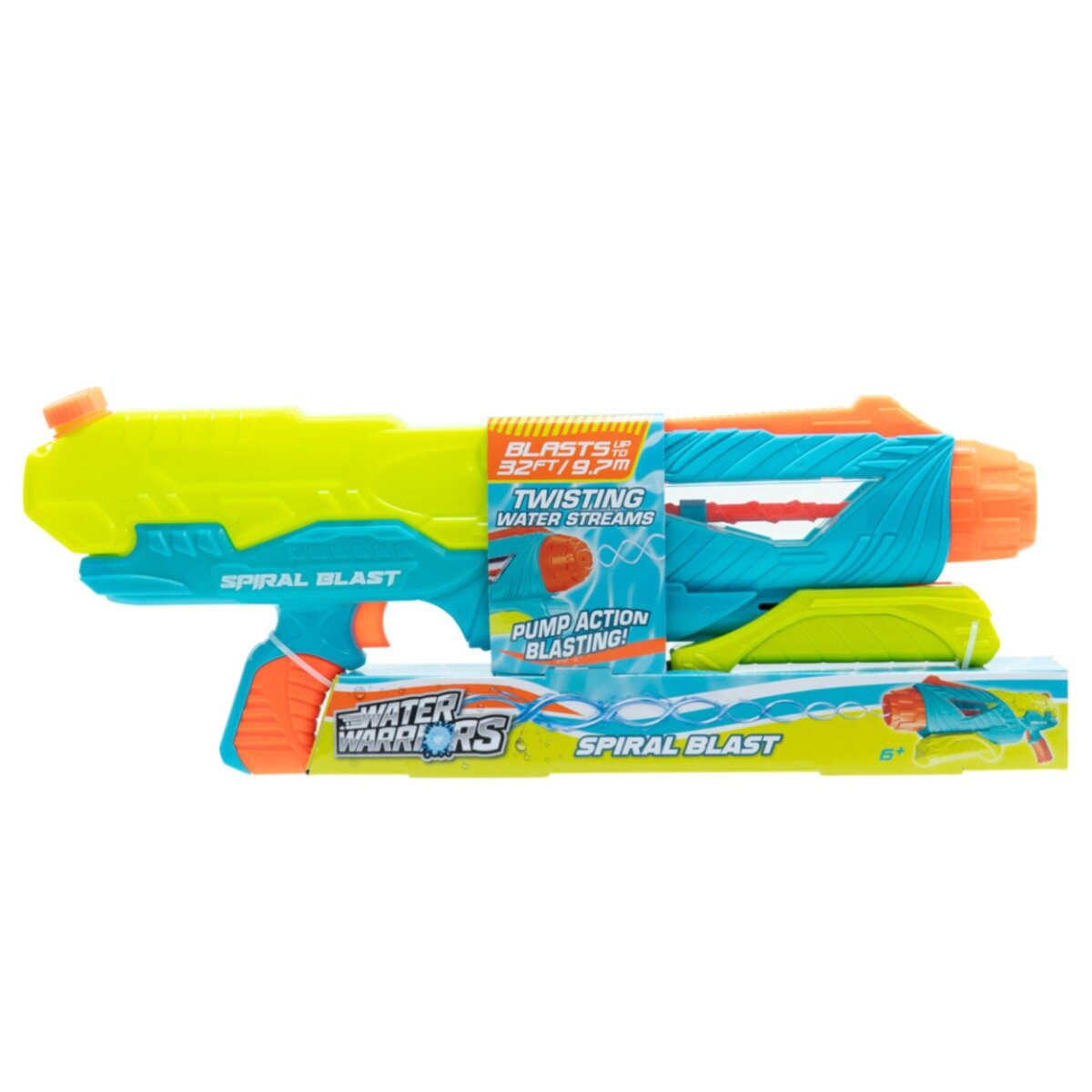 Buzzbee Pistol cu apa Water Warriors Spiral Blast 58 cm
