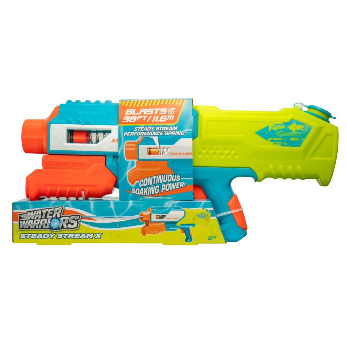 Buzzbee Pistol cu apa Water Warriors Steady Stream X 44 cm