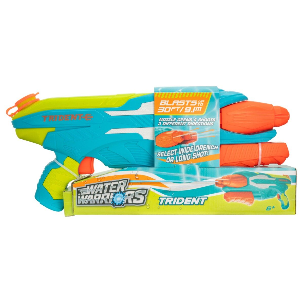 Buzzbee Pistol cu apa Water Warriors Trident 43 cm