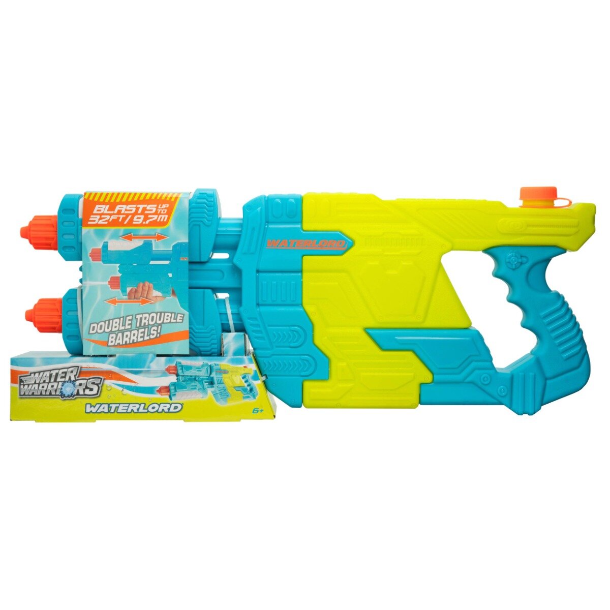 Buzzbee Pistol cu apa Water Warriors Waterlord 58 cm
