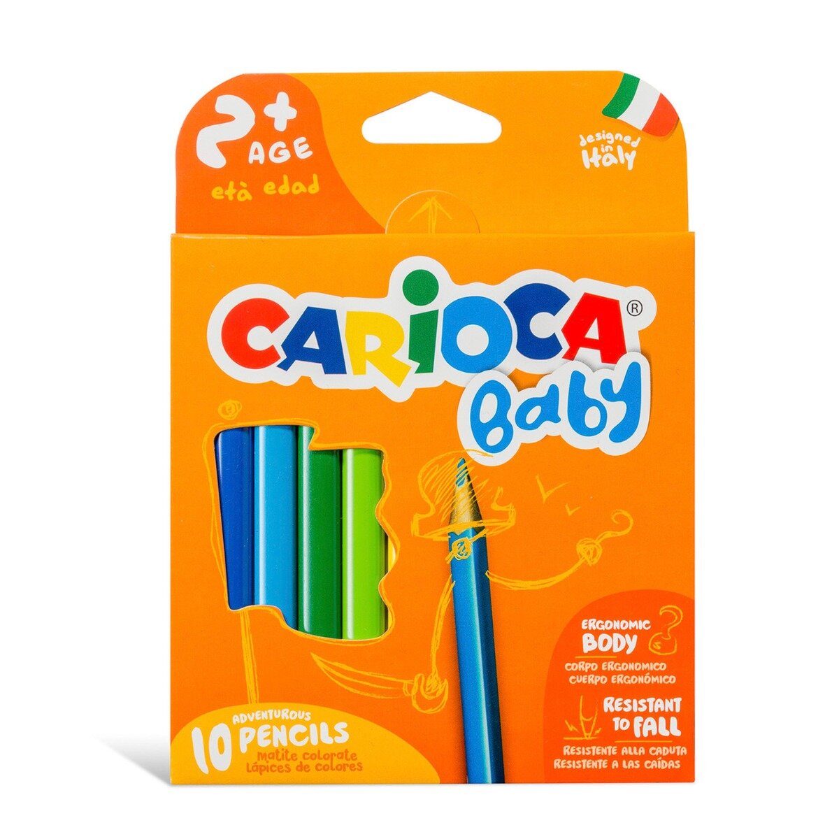 Carioca Set 10 creioane colorate Baby Adventurous