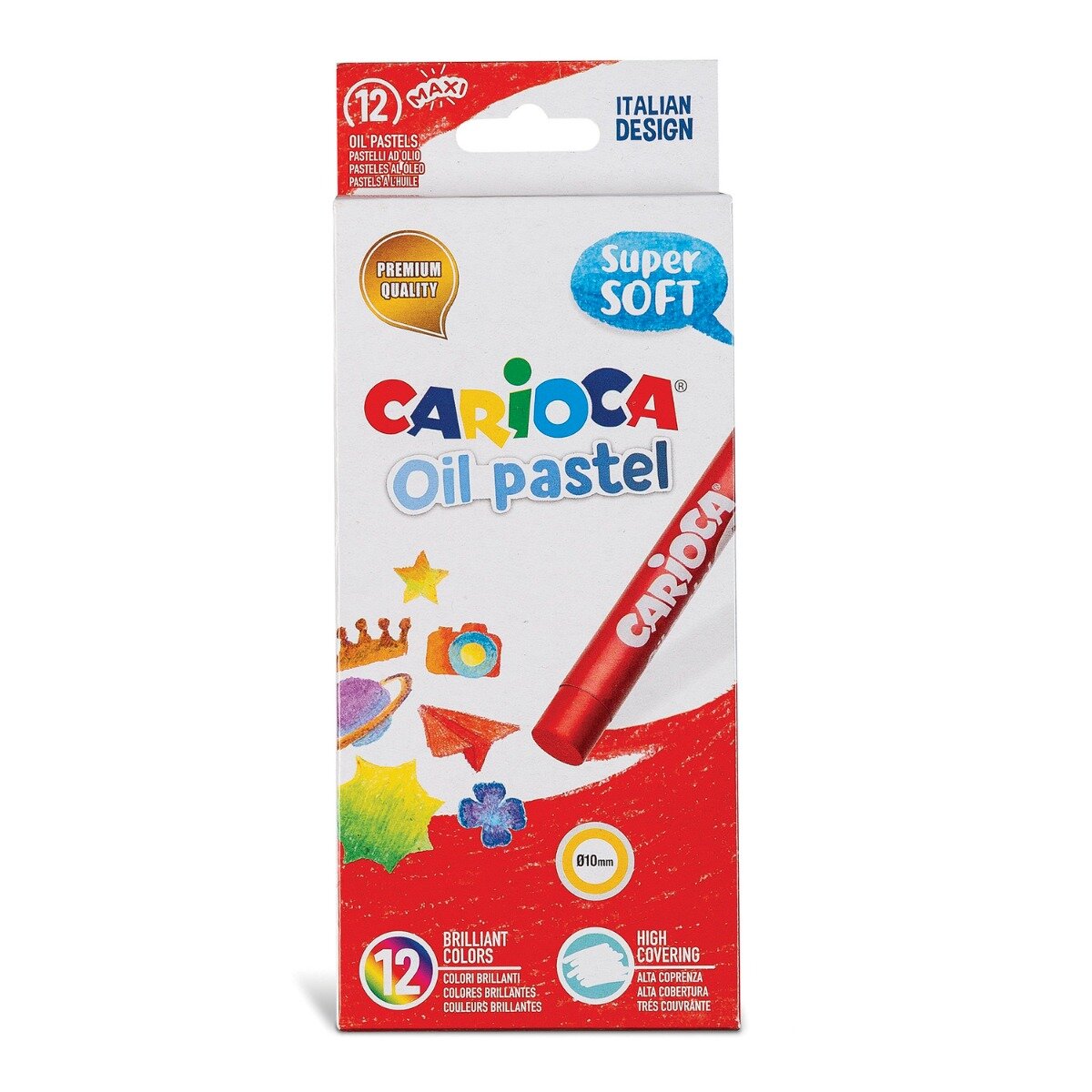Carioca Set 12 creioane cerate Oil Pastel Maxi