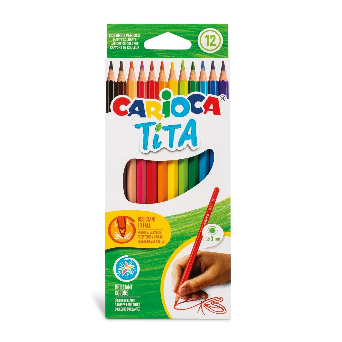 Carioca Set 12 creioane colorate Color Tita