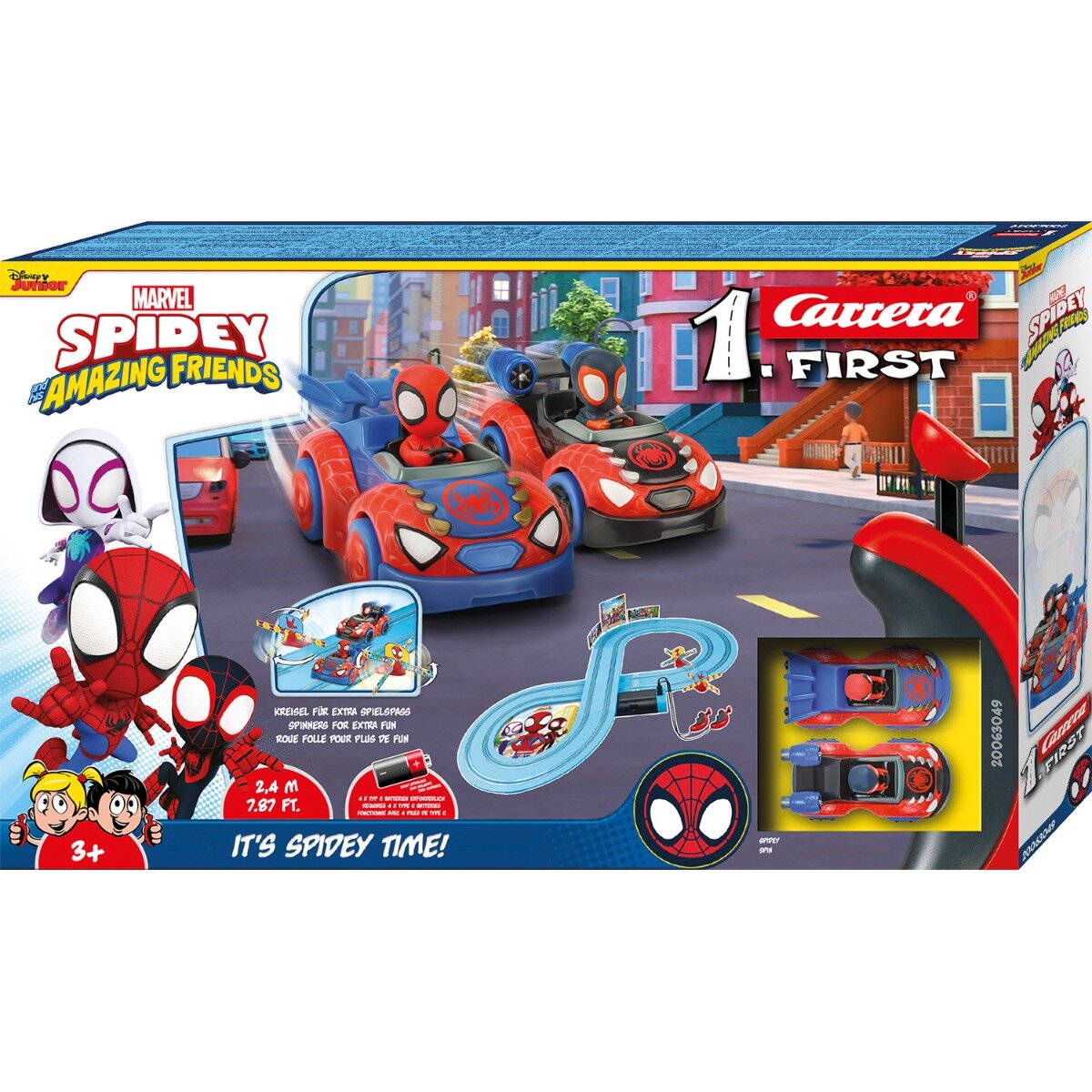 Carrera Set pista de curse cu 2 masinute Spidey Amazing Friends